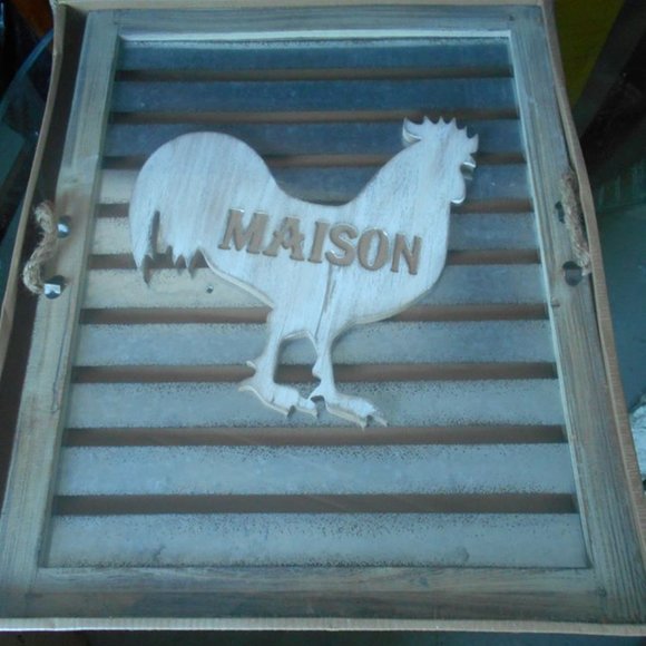 BRAND NEW IN BOX ROOSTER ART DECOR.  FARM HOUSE. - Picture 1 of 3